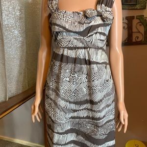 BCBGMaxazria cocoa combo SZ S NWOT dress lined